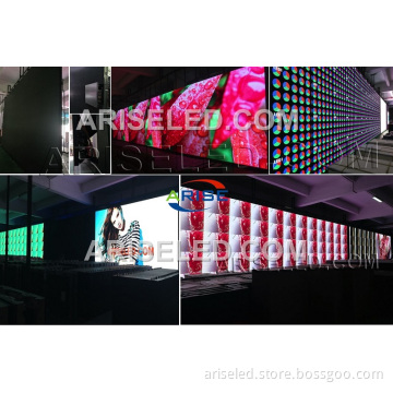 P3.91 P4.81 indoor hub75 full color led display module for fixed and rental with front service and high fresh rate